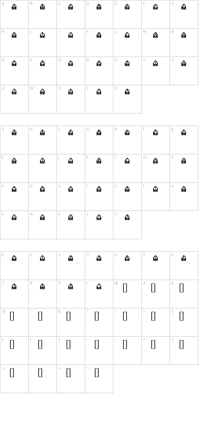 old time radio character map