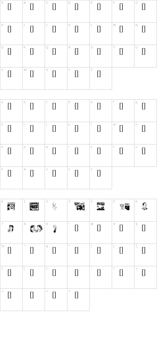 oldtimedings-set-1 character map