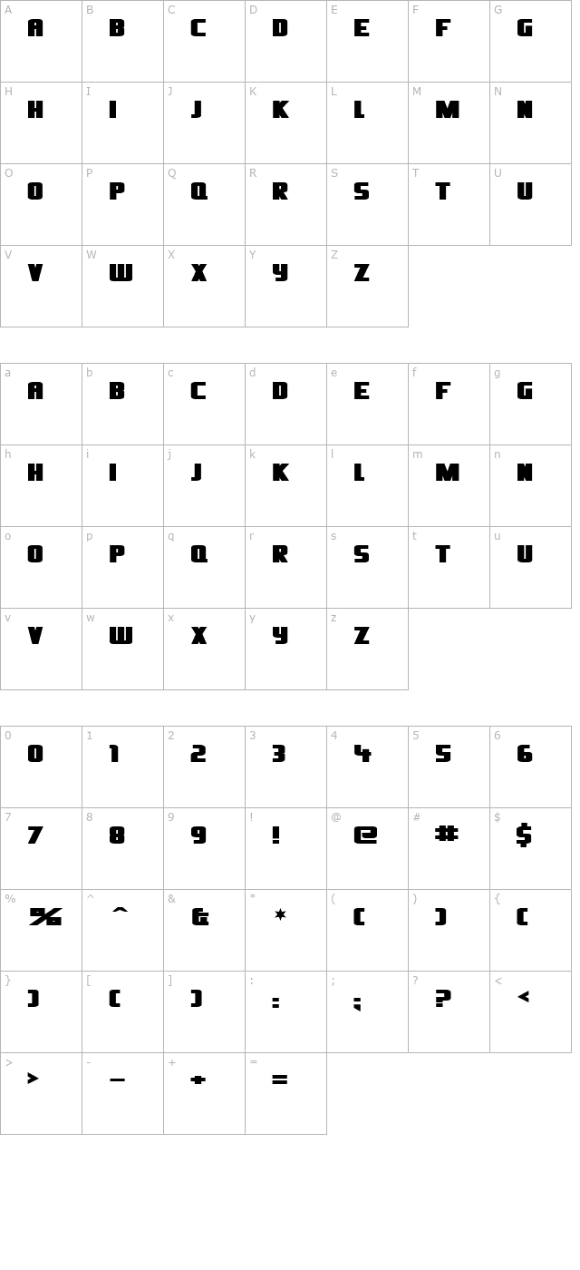 oliversbarney character map