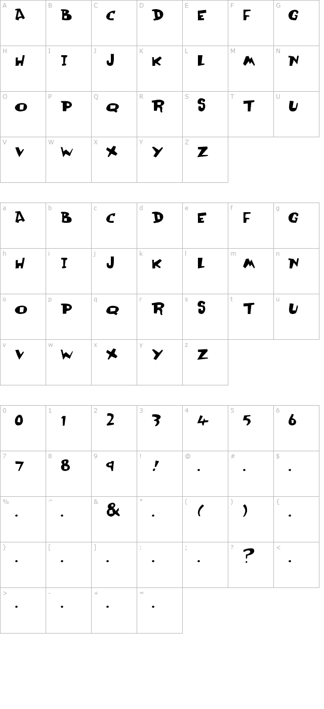 Olli Compolli character map