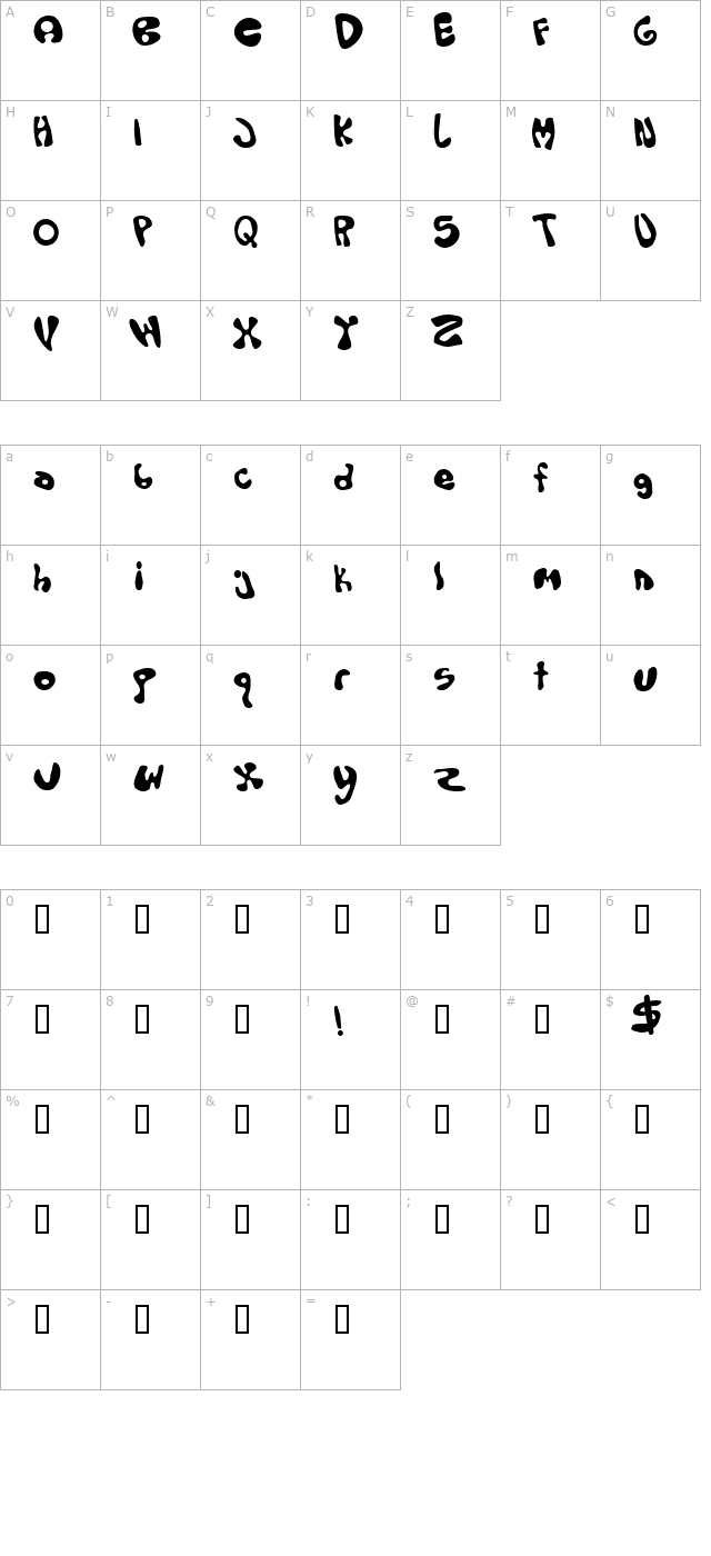 olopus character map