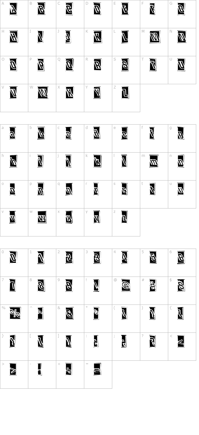 One Hit Wonder character map