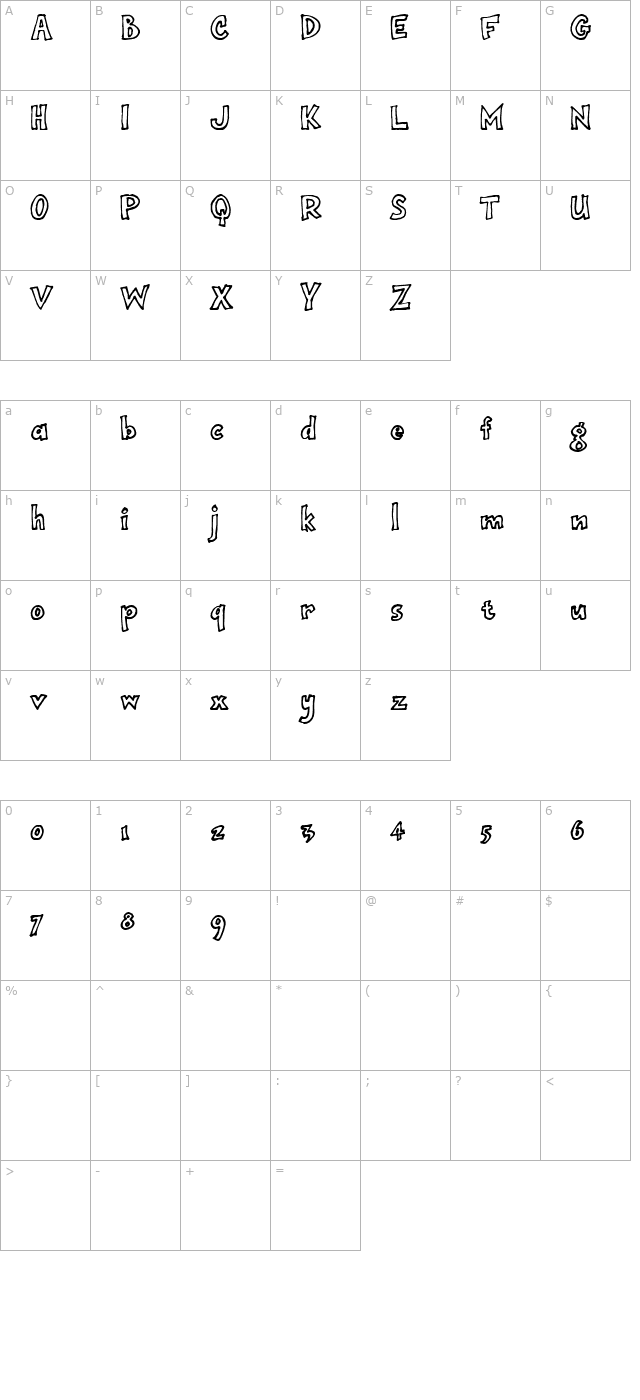 onepunchjim-outline character map