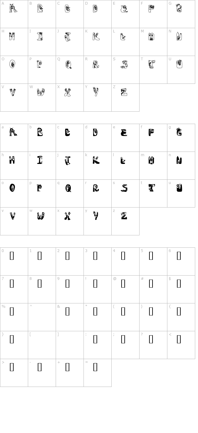 oogie-boogies character map