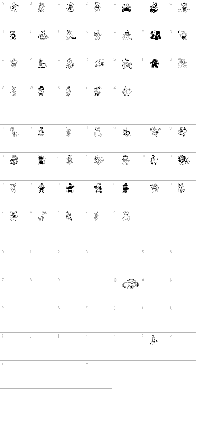 Open Parlament character map