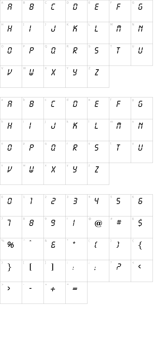 OPTICalculator character map