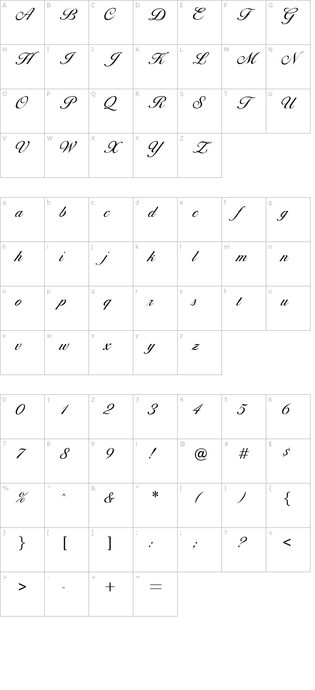 optidiannascript-lightagen character map