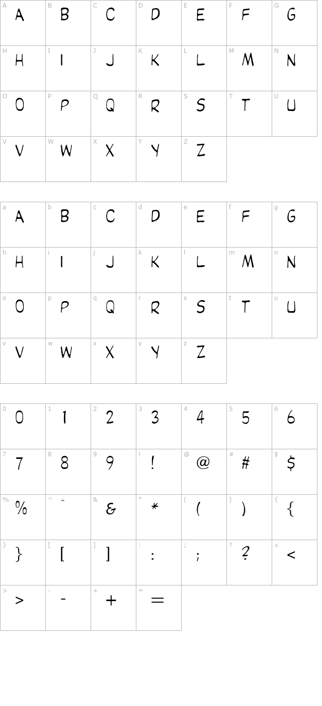 OPTIKartoon character map