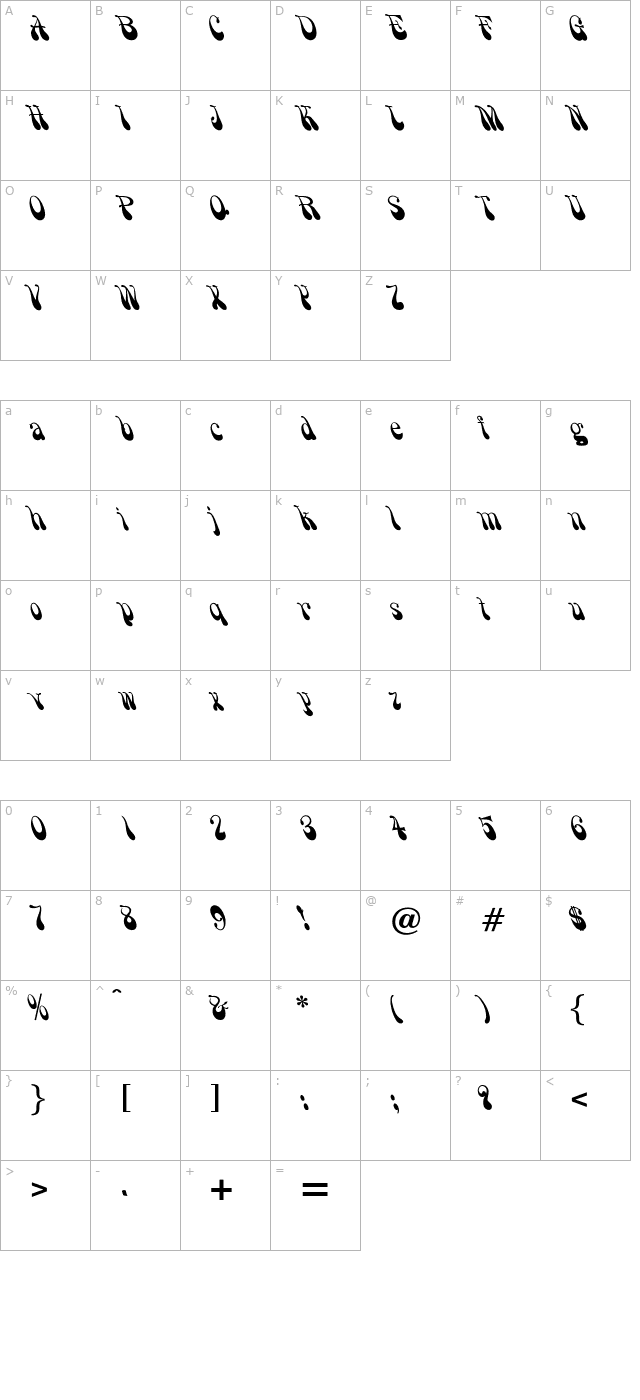 optismoke character map