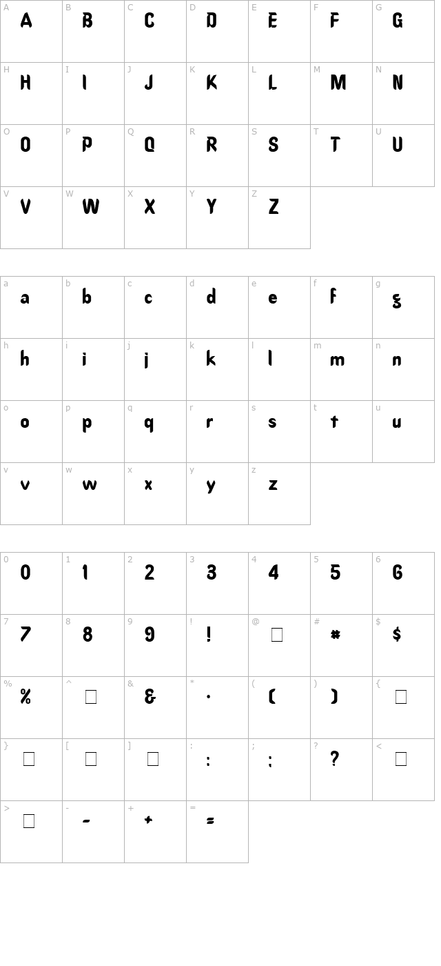 oregondry-normal character map