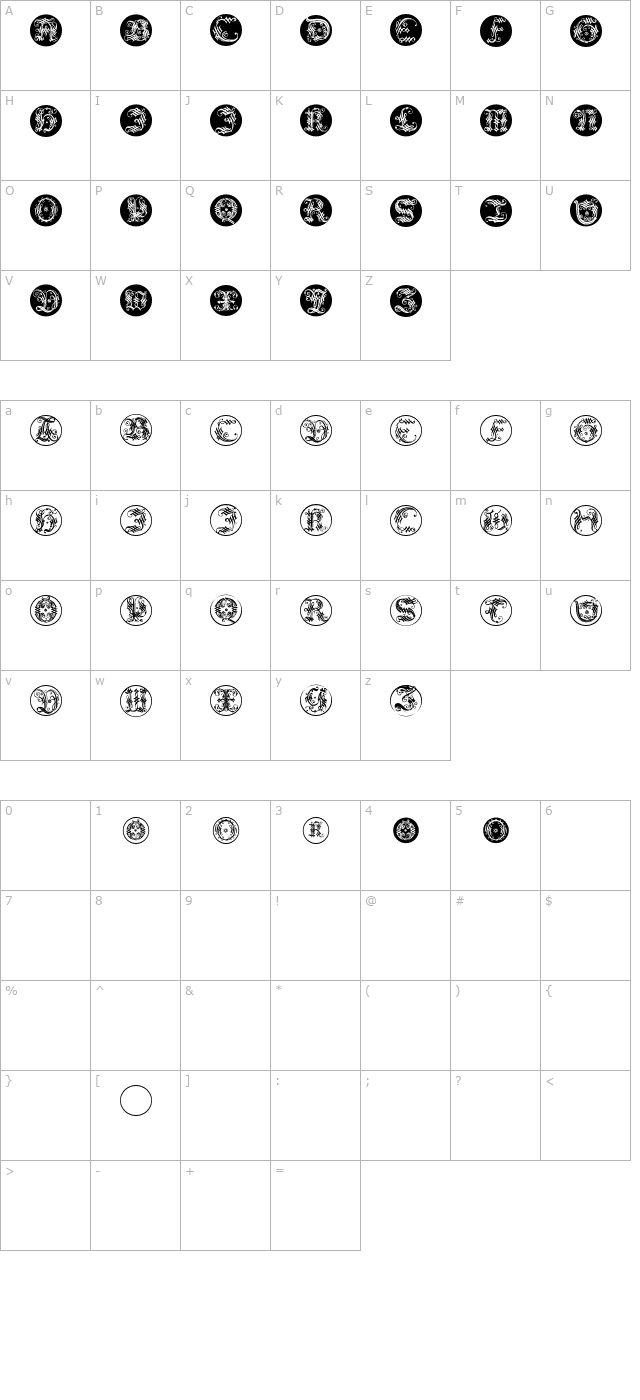 ornamentalinitialbuttons character map