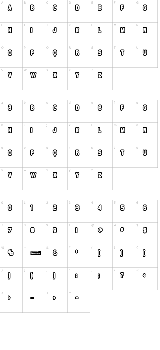 Overload Burn character map