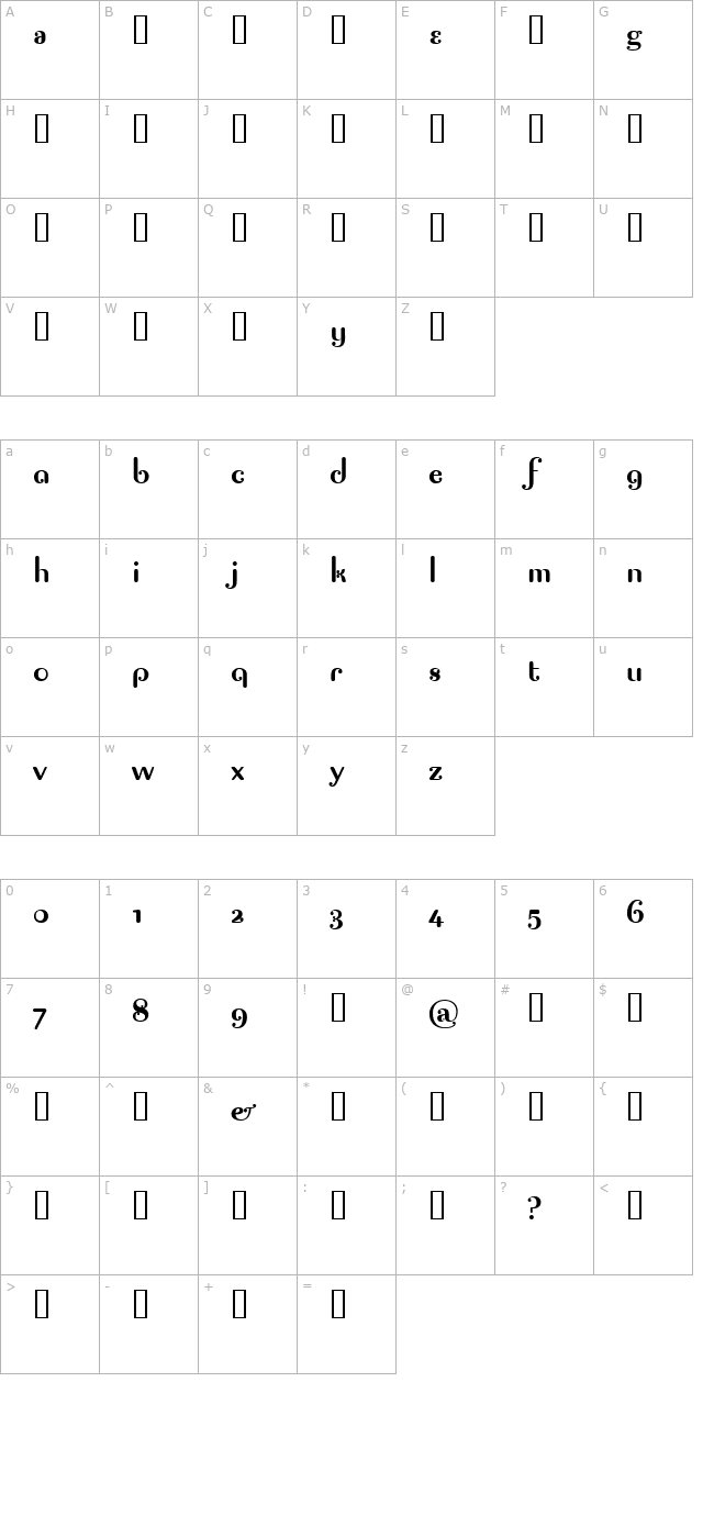 pagan-poetry character map