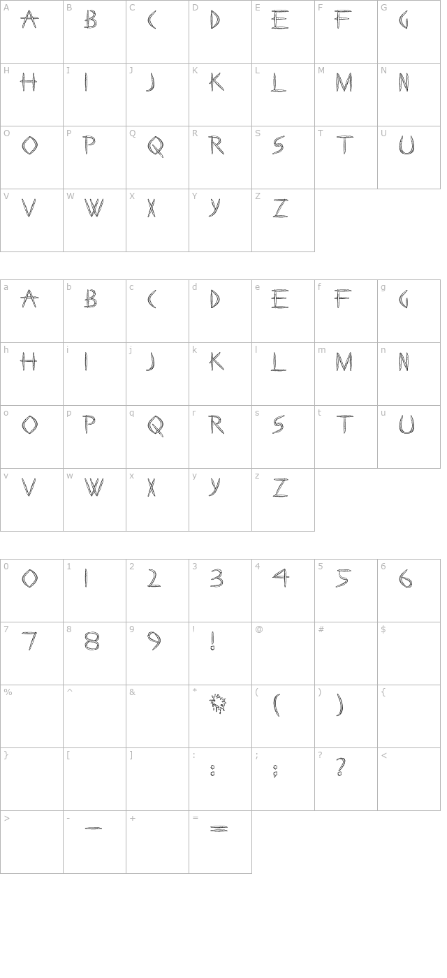 Paint Boy character map