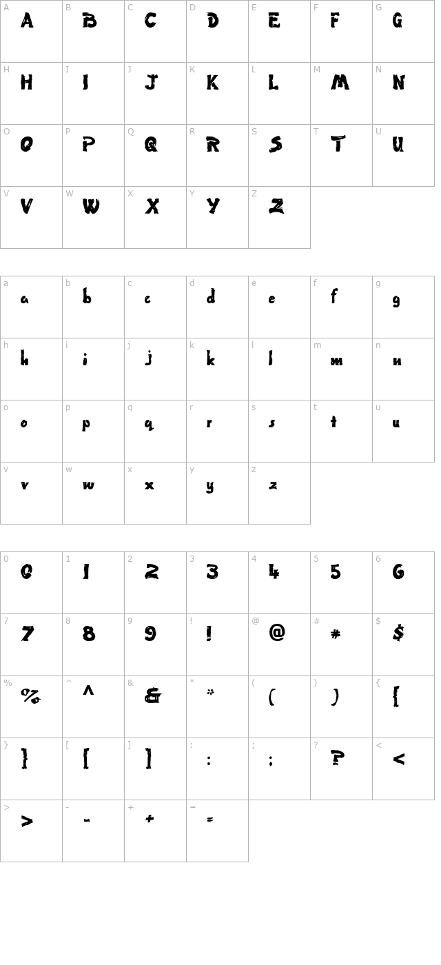 paint-normal character map