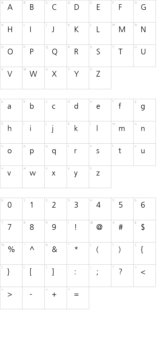 palma-light-ssi-light character map