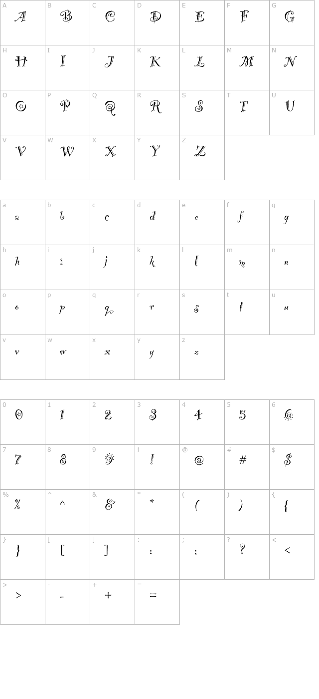 Party character map