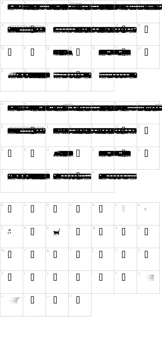 passenger character map