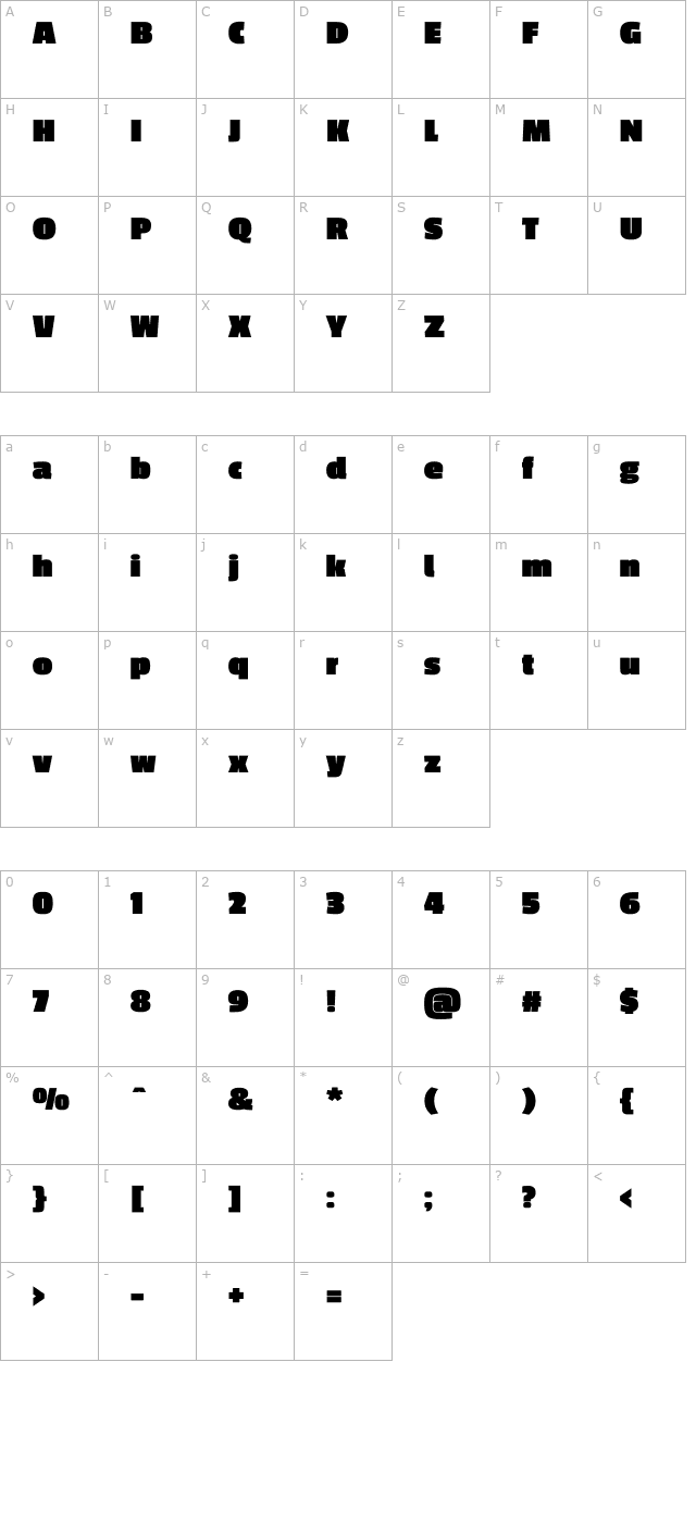 passion-one-black character map