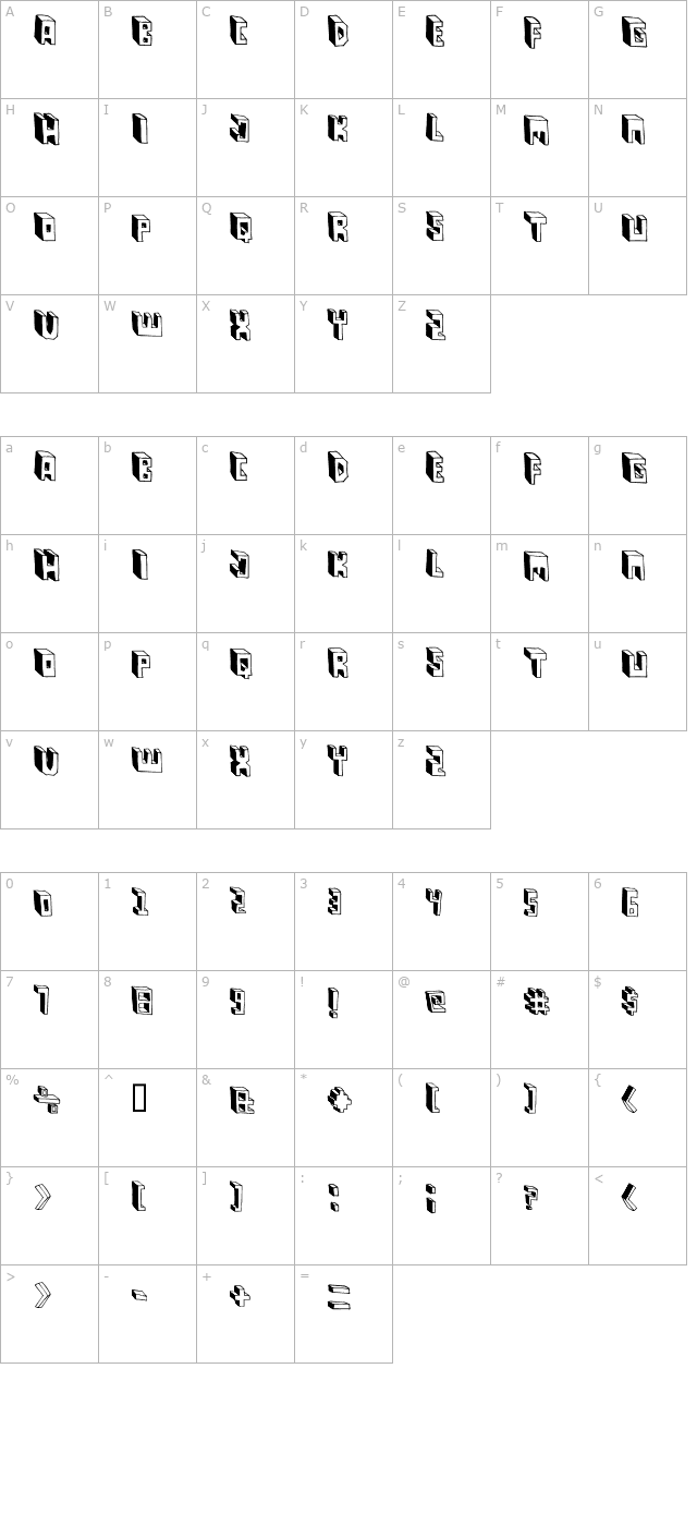 Pastas Black character map