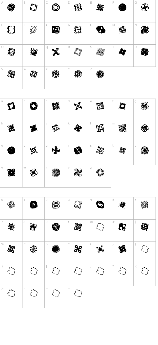 patternalia character map