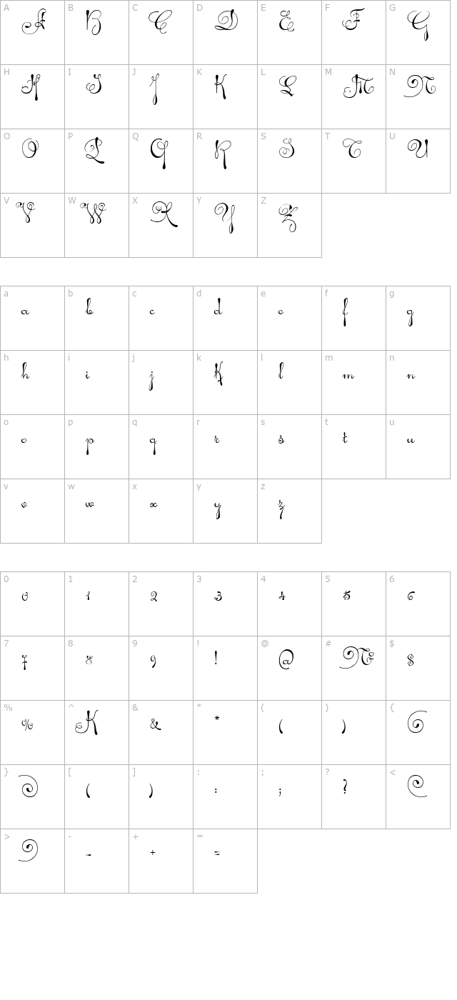 pendulum character map