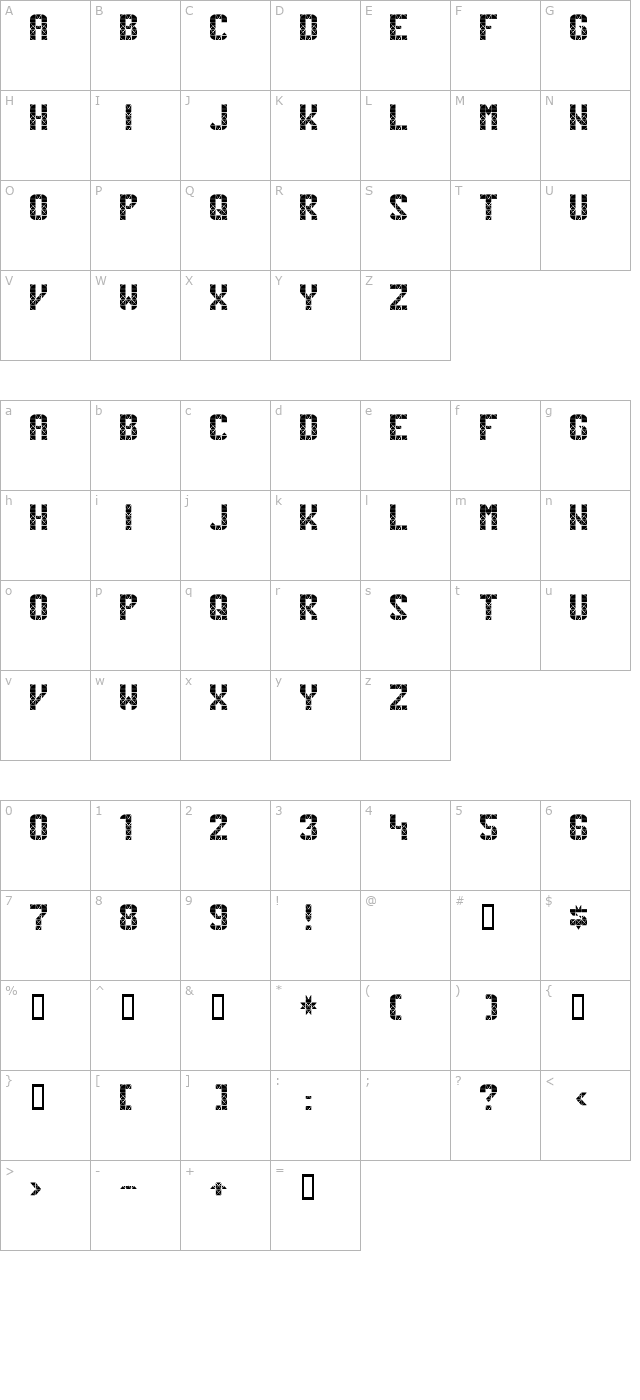 penn-station character map