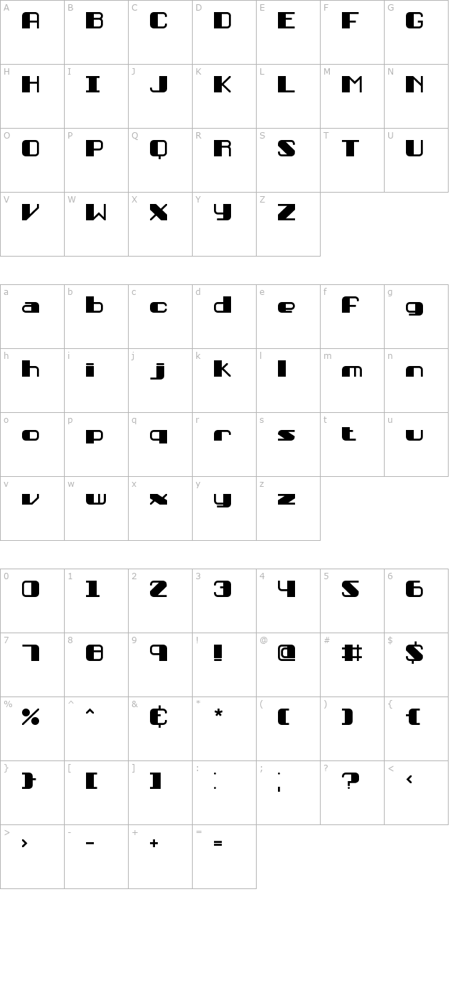 Persuasion BRK character map