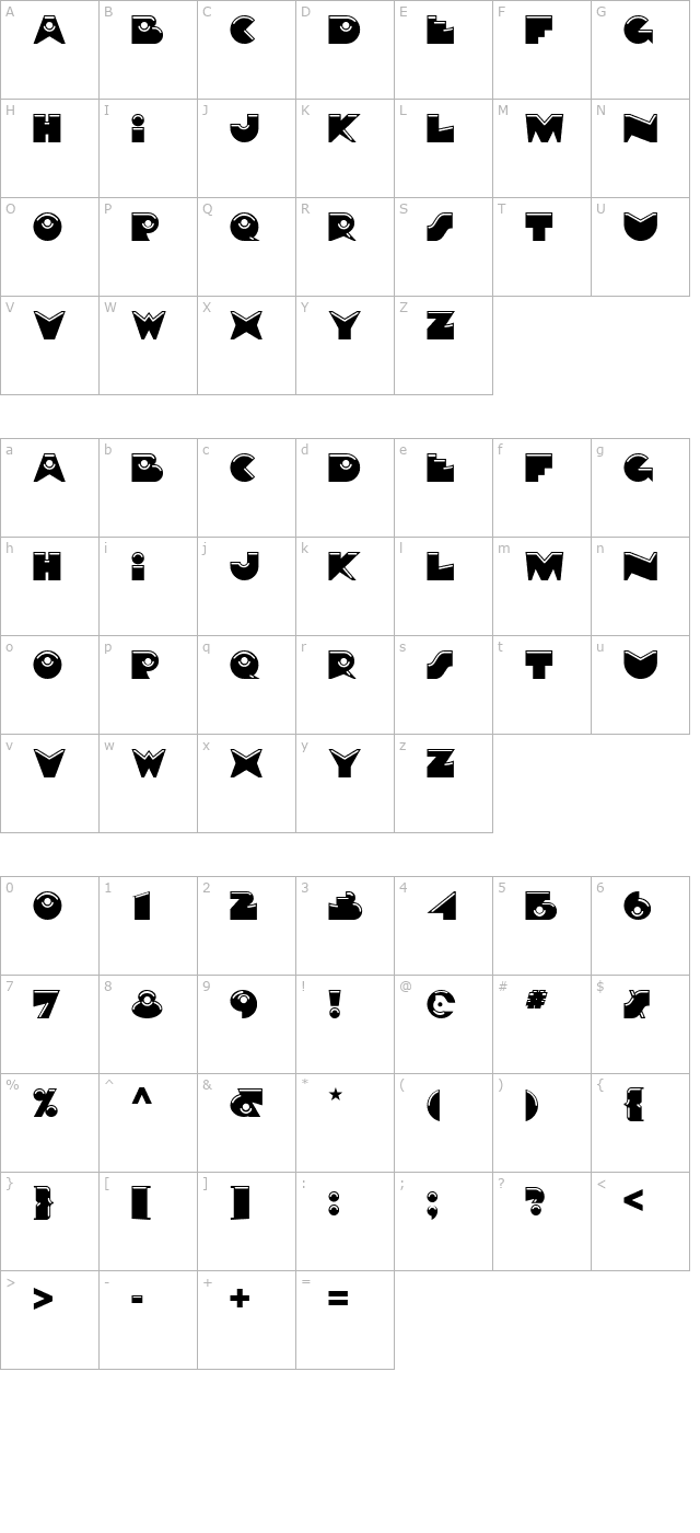 petre-devos-nf character map