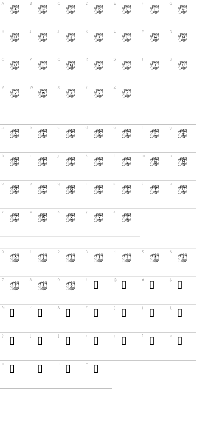 pf-bag5 character map