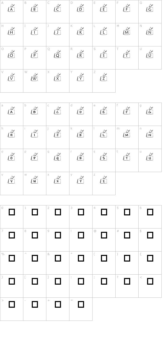 pf_bcase1 character map