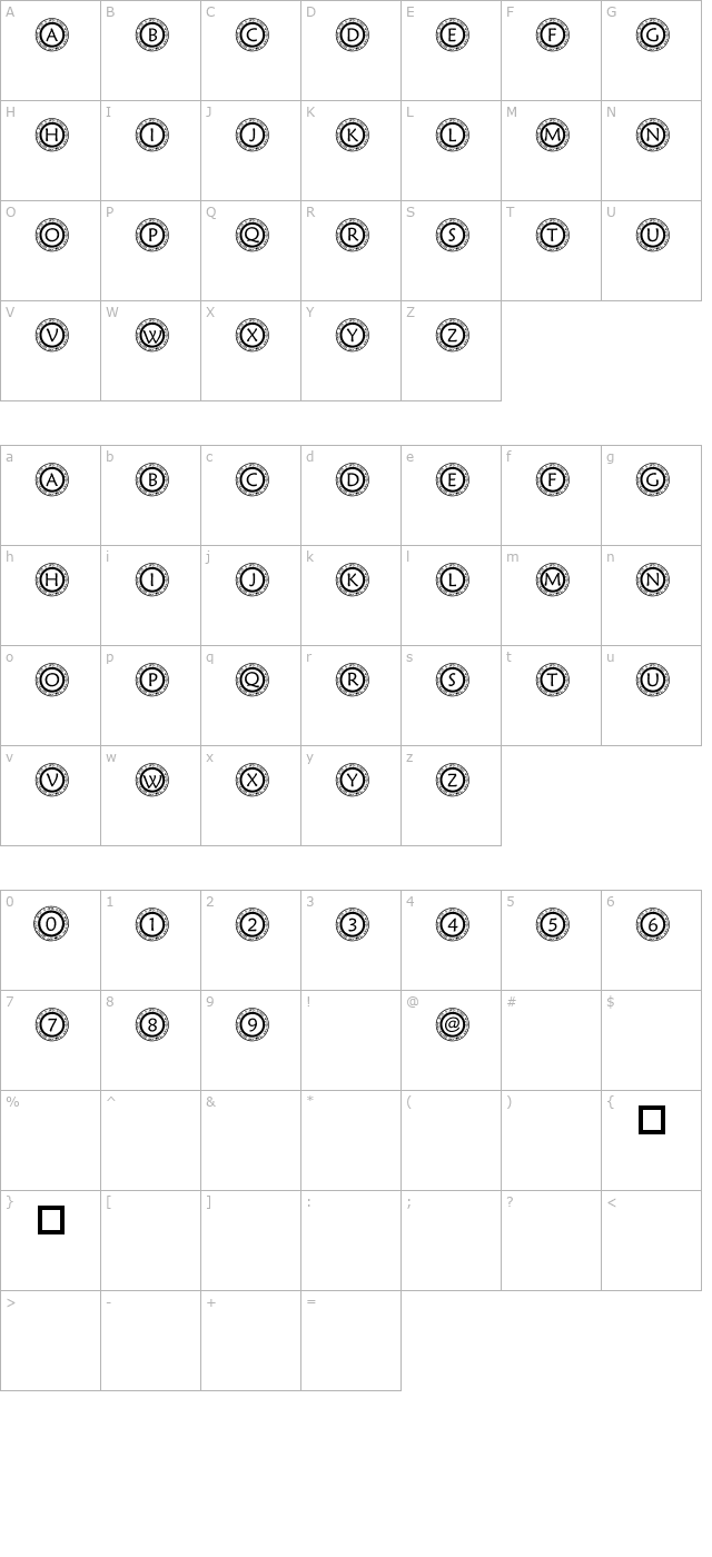 pf-scircle1 character map