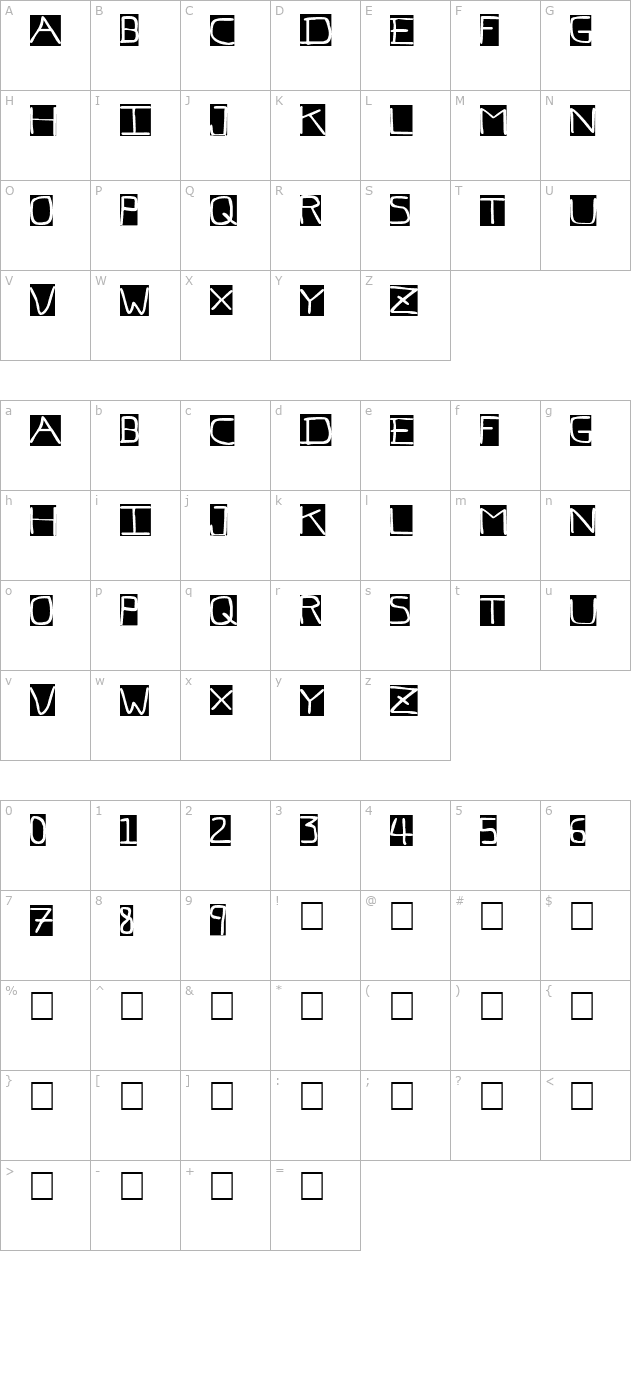 pf-veryverybadfont7-inverted character map