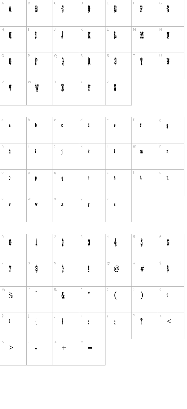 phidian character map