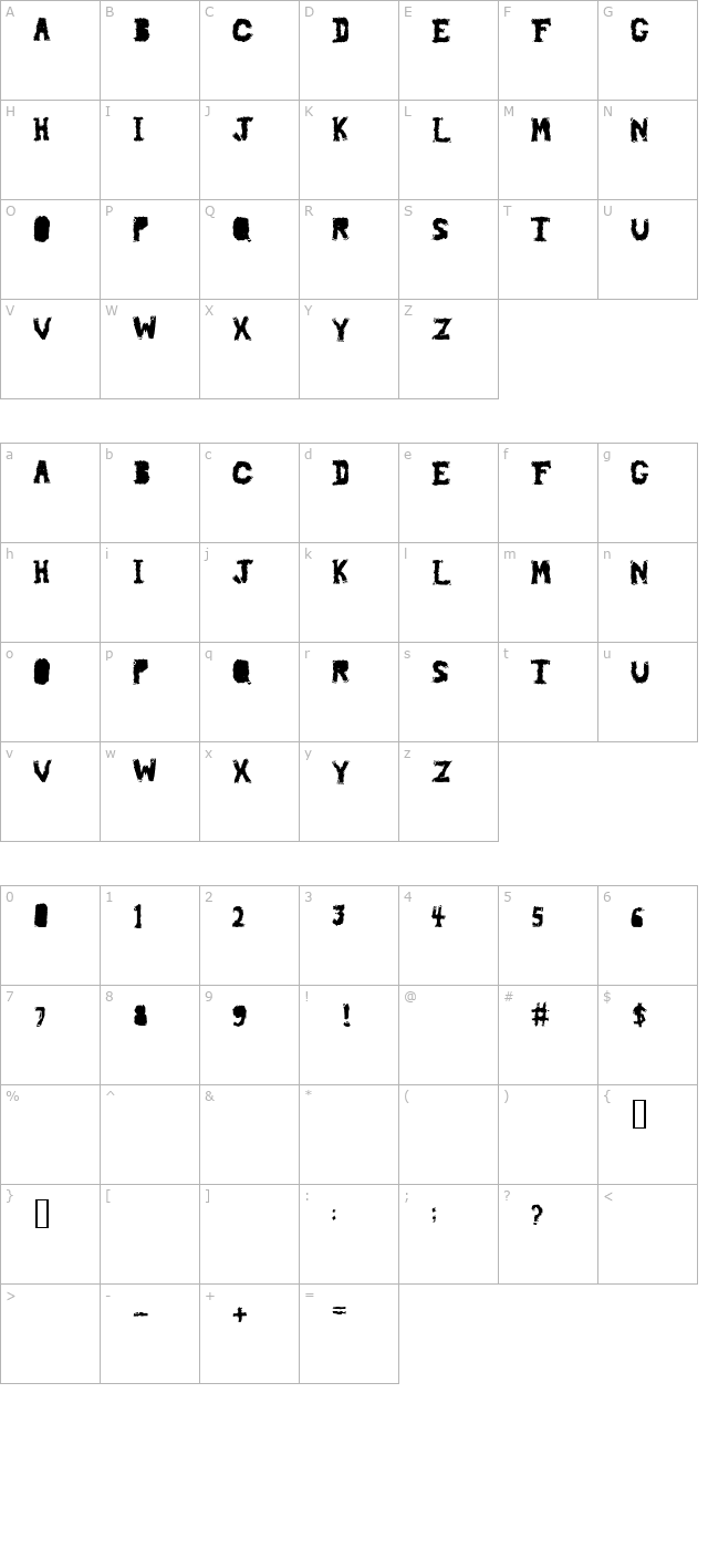 piledriver character map