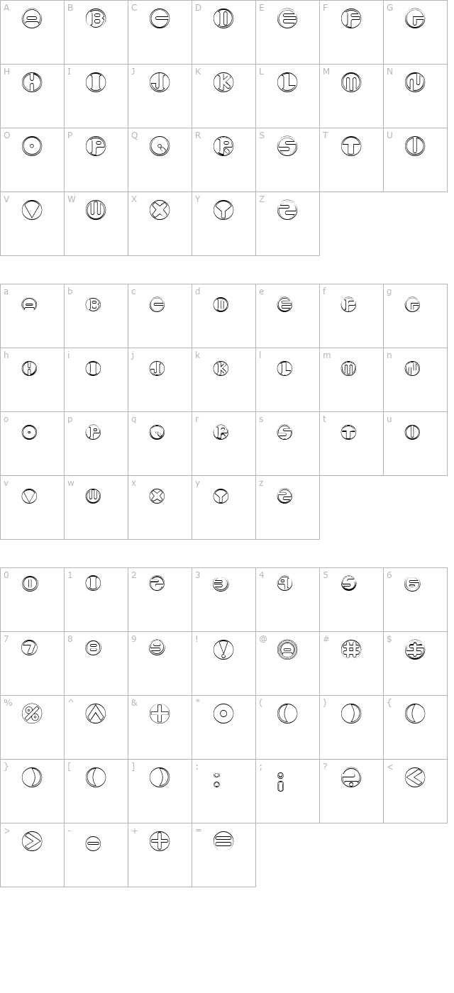 pill-becker character map