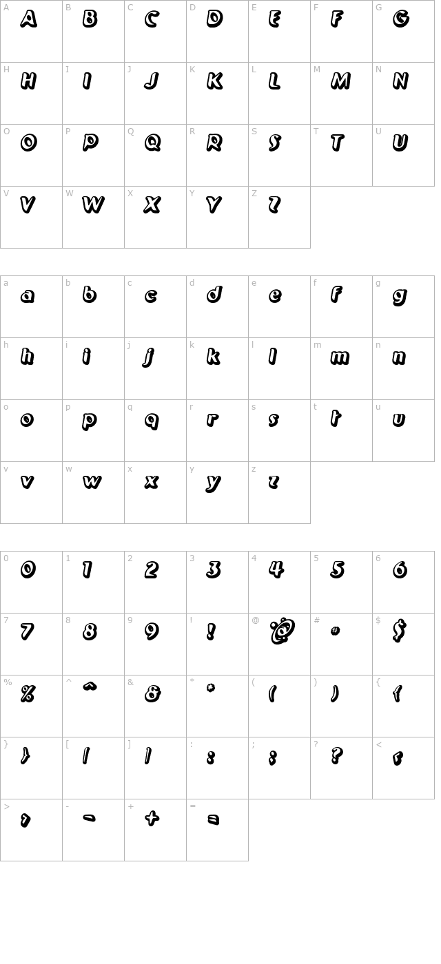 pilot-outer-space character map