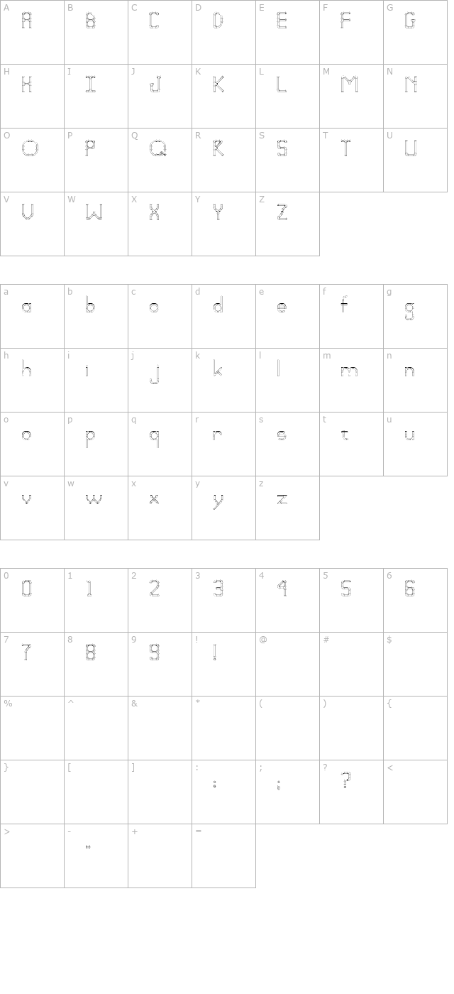 pipefitter character map