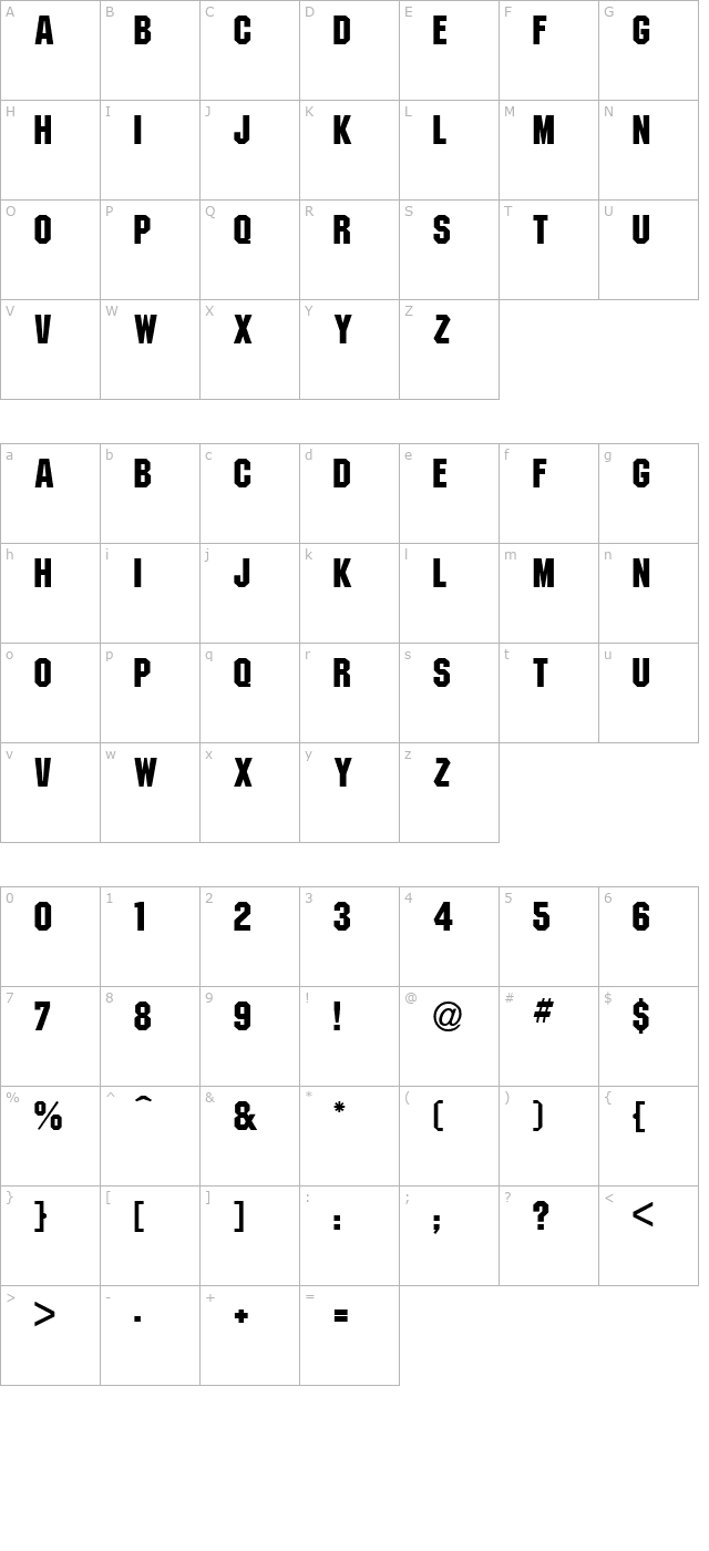 pittsburgh character map