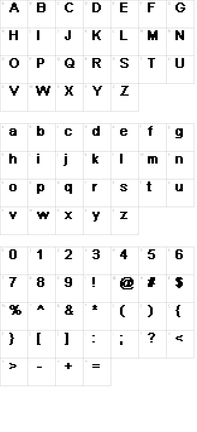 Download Pixel Arial 11 Bold Font Free Font Download