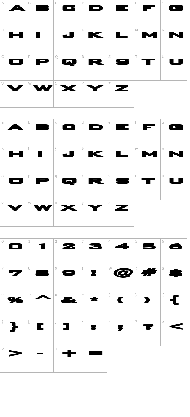 plain-o-matic character map