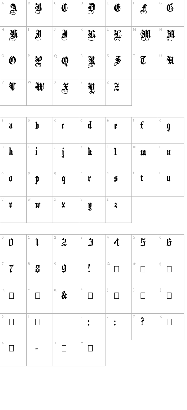 plainblack-normal character map