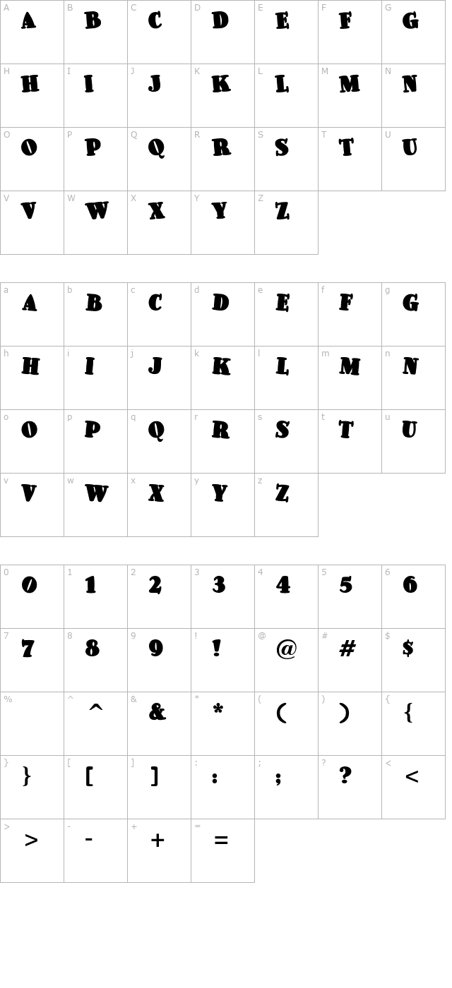 pleasinglyplump character map