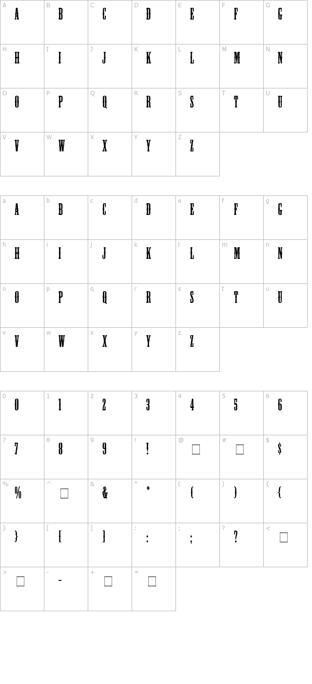 Plug SSi character map