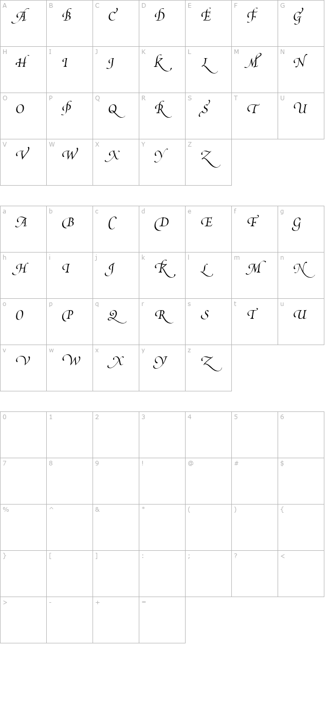 poetica-supp-swash-capitals-iii character map