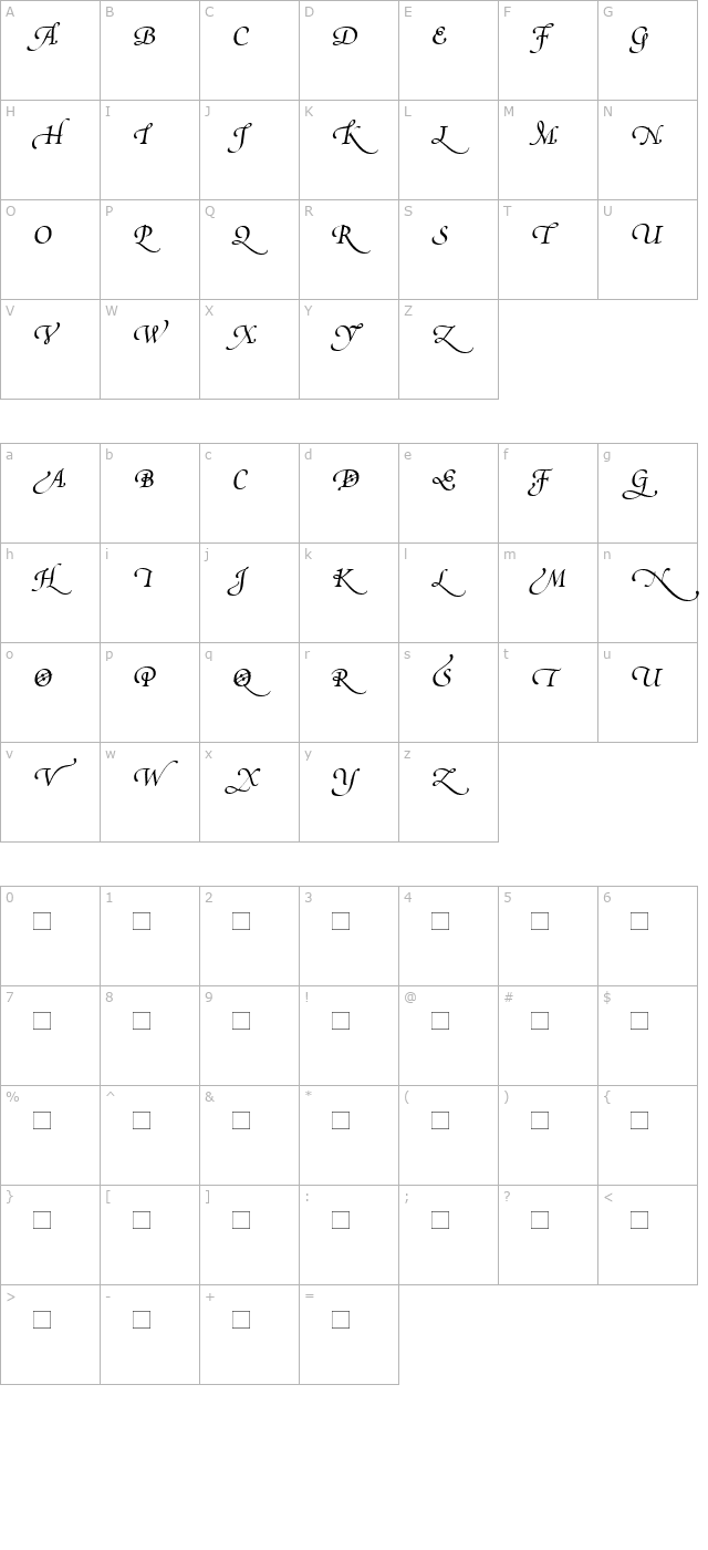 poeticasuppswashcapitalsiv character map