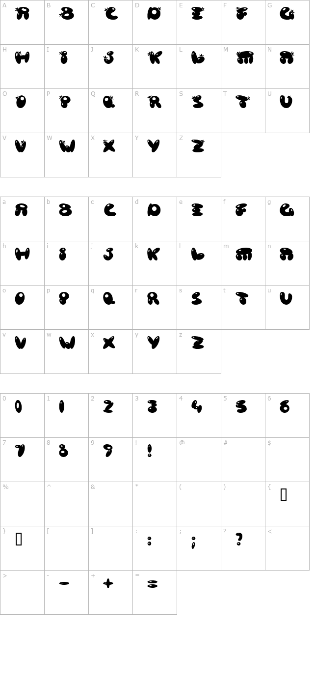 poison-berries character map