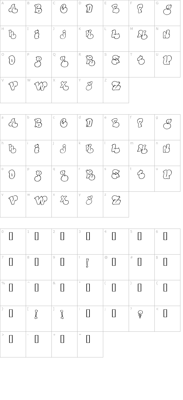 Political Graft Outline character map