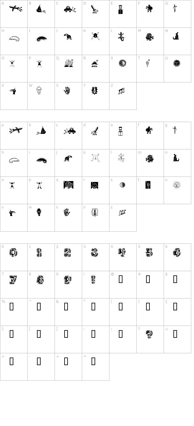 popticsoneextras character map