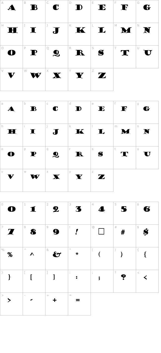 porter-lil-kaps character map